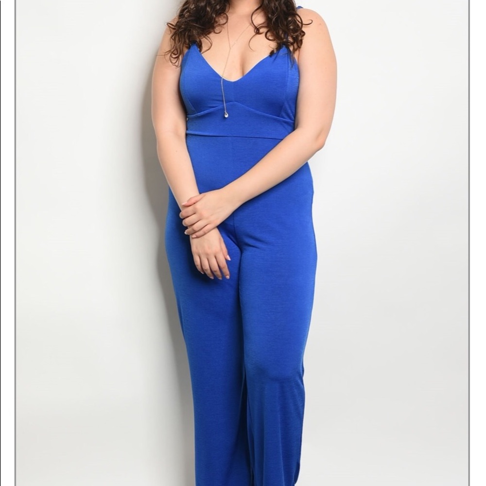 Royal Blue Jumpsuit Plus Size